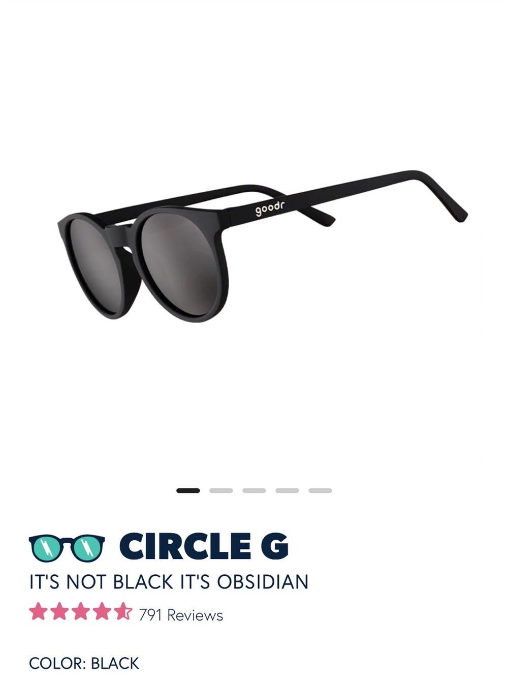 NWT Goodr Circle G Sunglasses